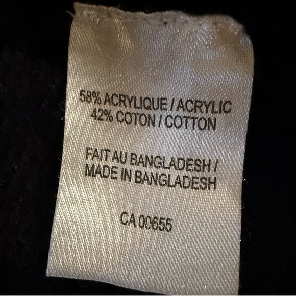 Reitmans Cardigan Cotton Blend Black Knit Long Sweater Women’s Size M - Picture 11 of 11